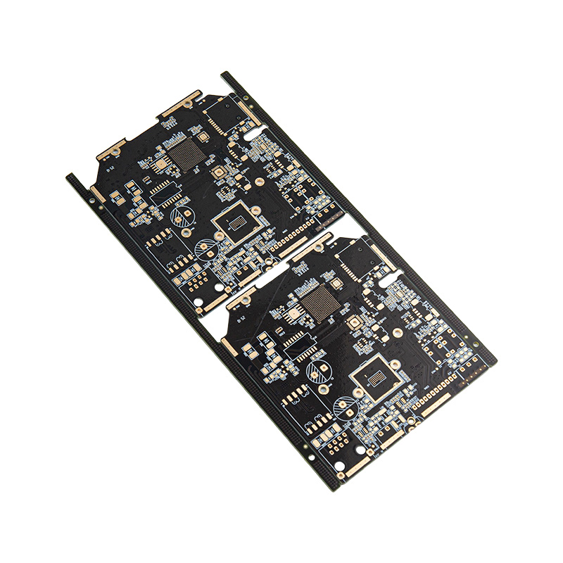 Plaque d'or noircie double face à quatre couches