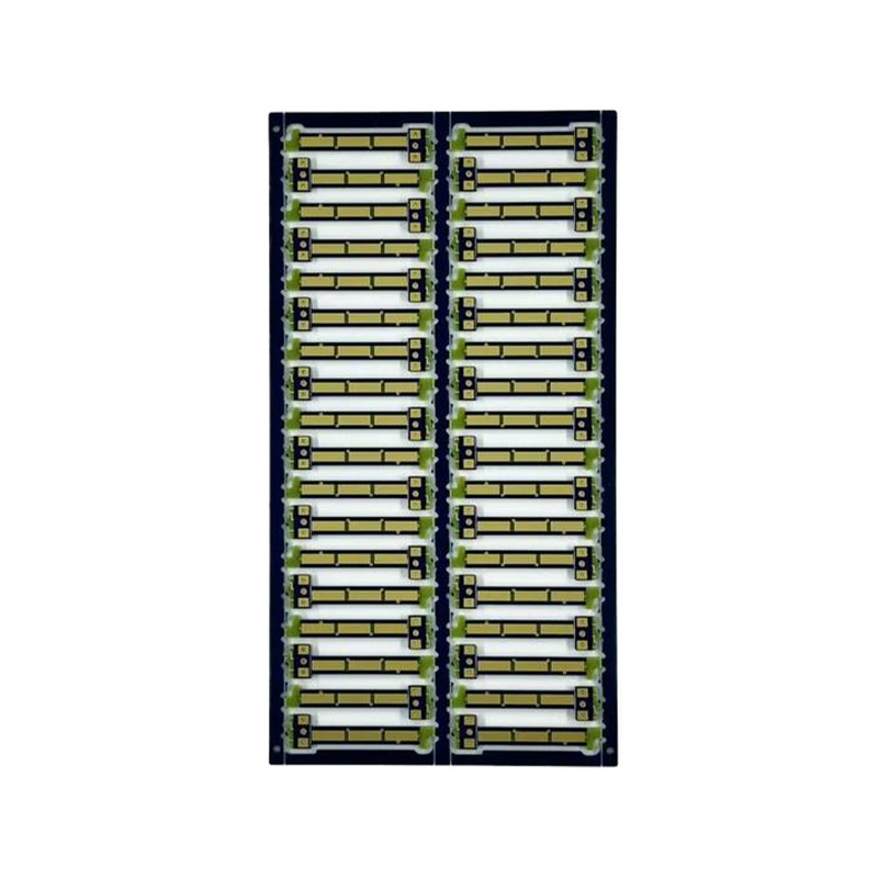 Carte bicouche bleue plaquée or