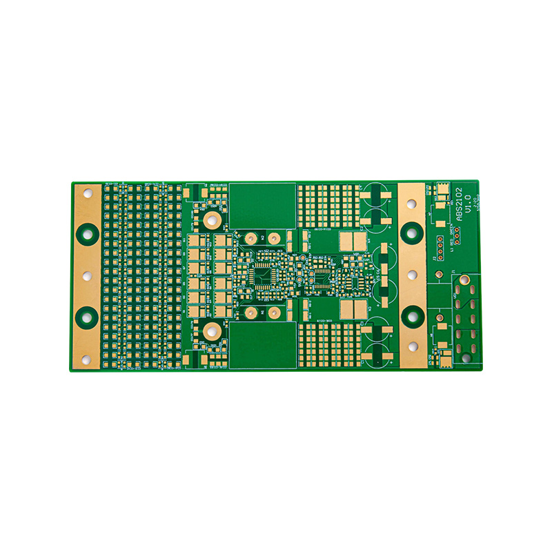 Plaque d'or verdisée double face à quatre couches